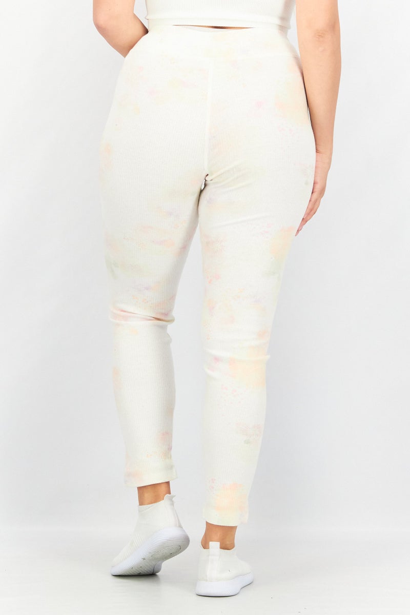 Splendid Women Pull On Textured Leggings, Cream - Image 2