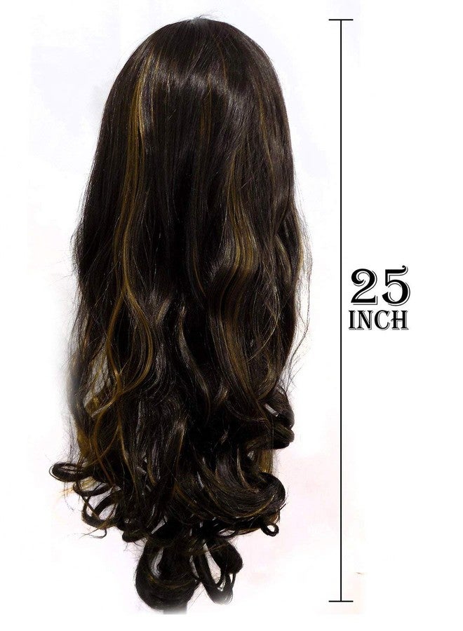 Fully Long Hair Wig Synthetic Wig for Women (Golden Brown) - Image 3
