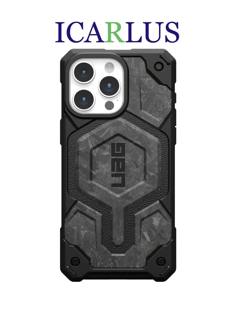 ICARLUS Carbon Cover for Apple iPhone 14 Pro Max Case Compatibility with MagSafe  - Image 1