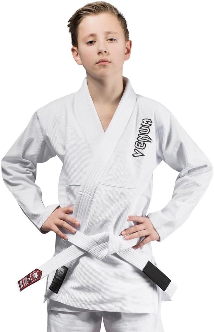 Venum Unisex Teen Child BJJ Gi - White - Image 1