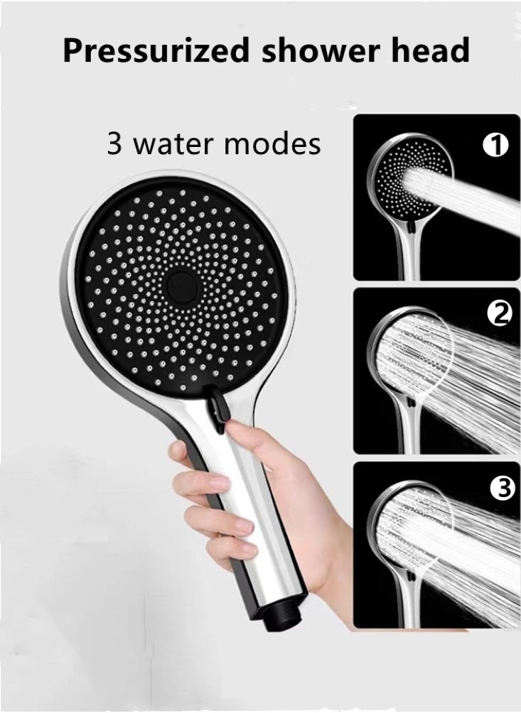 1-Set Bathroom Shower Head Set Shower Faucet Set Silver - pzsku/ZBAFD0ABCB80F865B3B4CZ/45/_/1720711512/22dd0280-c3f1-4074-8798-71085d232417