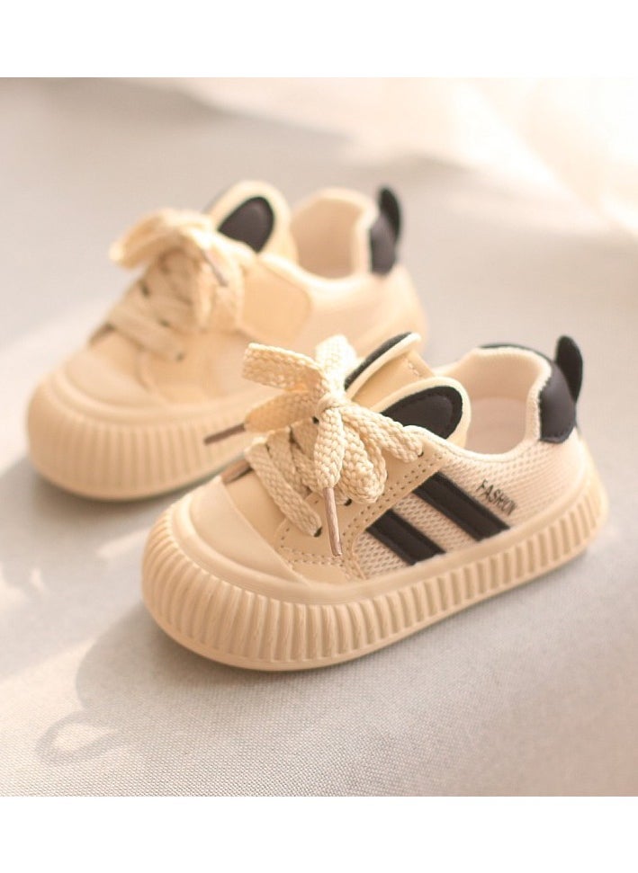 SKT Shiketro White Kids Shoes with Soft Velcro Sole for Boys and Girls 