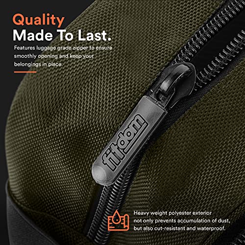 Fitdom Tactical Toiletry Bag Dopp Kit Case For Men. Perfect For Travel & Storage. Fits Large & Small Cosmetic Makeup, Clipper, Toothbrush, Shower, Shaving & Grooming Care. Best Overnight Organizer - Image 5