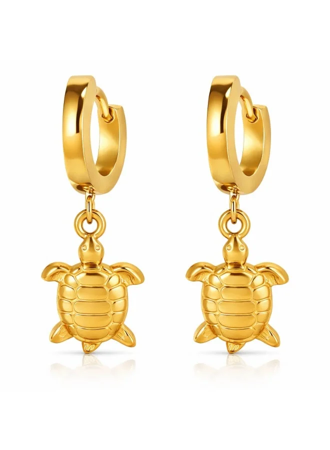 Turtle Drop Earrings