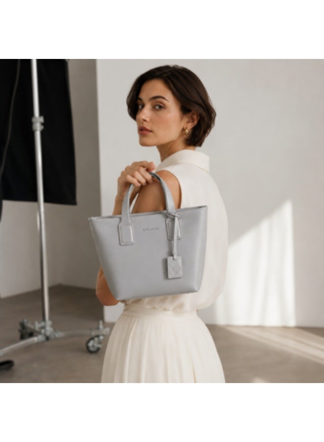 David Jones trapz style design handbag made form leather in model number CM7857| the new shopping, city and meeting bag for women | Structured purse for everyday use - Image 5