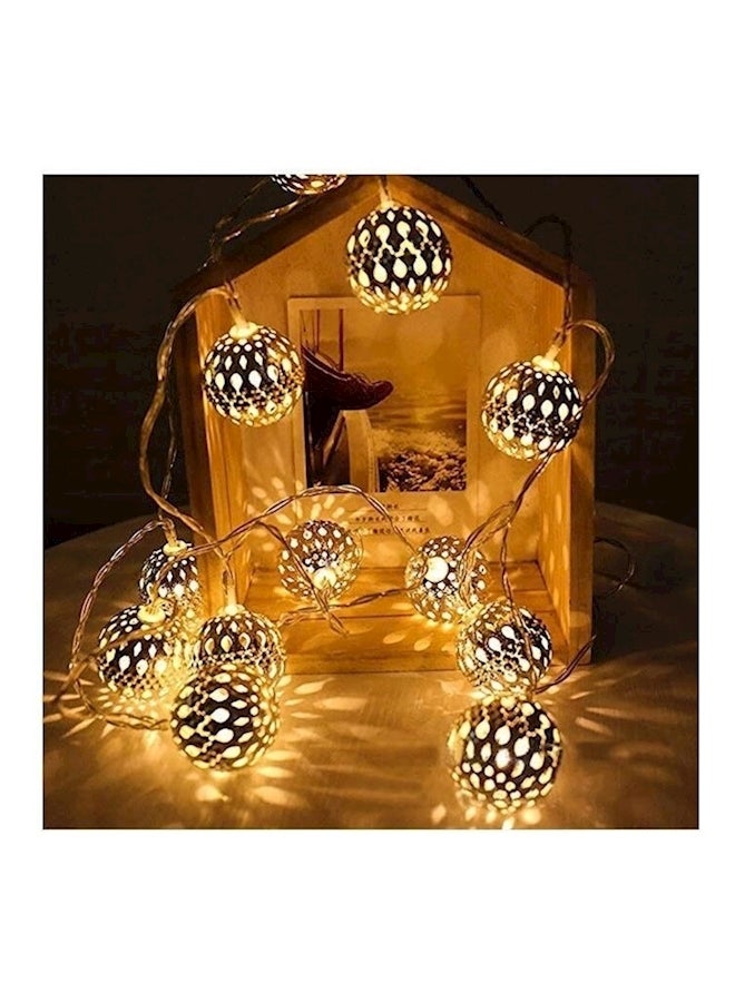 20-LED Globe String Light Multicolour 13.5feet - Image 4