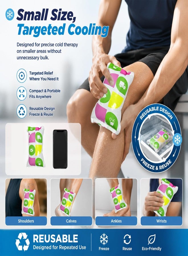 WORLD-BIO Reusable Ice Packs for Injuries, 20 Pack Water Activated Cold Packs for Knee Ankle Shoulder Pain Relief, Small Expandable Cold Compress for Swelling Sports Surgery Recovery, 4.9" x 3.7" - Image 5