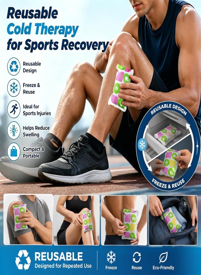 WORLD-BIO Reusable Ice Packs for Injuries, 20 Pack Water Activated Cold Packs for Knee Ankle Shoulder Pain Relief, Small Expandable Cold Compress for Swelling Sports Surgery Recovery, 4.9" x 3.7" - Image 2