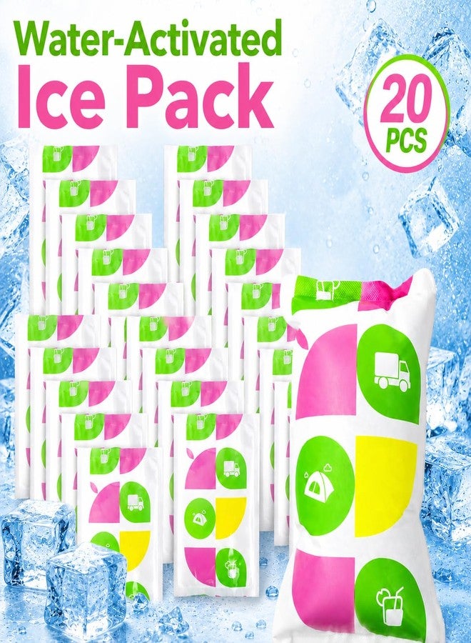 WORLD-BIO Reusable Ice Packs for Injuries, 20 Pack Water Activated Cold Packs for Knee Ankle Shoulder Pain Relief, Small Expandable Cold Compress for Swelling Sports Surgery Recovery, 4.9" x 3.7" - Image 3