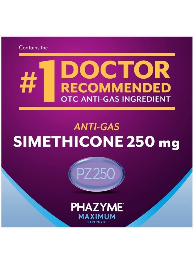 Phazyme Maximum Strength Gas and Bloating Relief, 250 mg Simethicone, 12 Fast Gels - Image 5