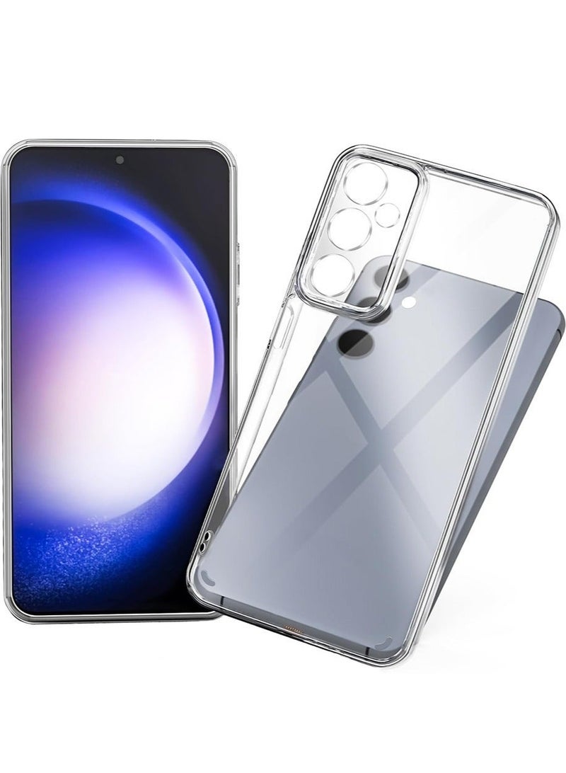 TEAM LUXURY Samsung Galaxy A15 5G/4G Clear Cover Case soft TPU Transparent Silicone Rubber Back Protective Case shock Absorbent Reinforced Corner for Samsung Galaxy A15 5G Clear - Image 1