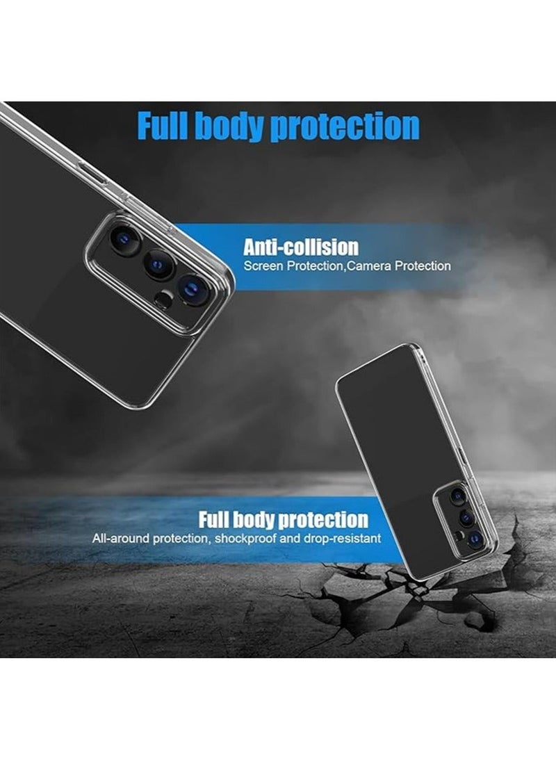 TEAM LUXURY Samsung Galaxy A15 5G/4G Clear Cover Case soft TPU Transparent Silicone Rubber Back Protective Case shock Absorbent Reinforced Corner for Samsung Galaxy A15 5G Clear - Image 4