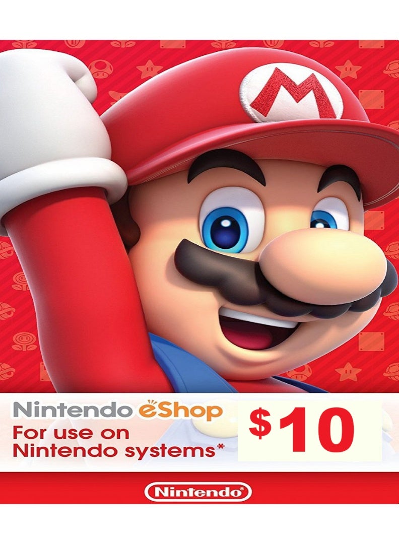 Nintendo eShop US $10 Gift Card (Digital)