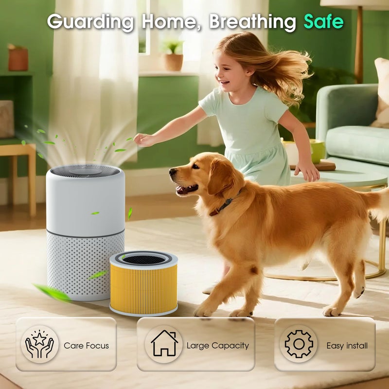 Improvedhand Core 300 Pet Care Replacement Filter for LEVOIT Core 300S and Core 300-P Air Purifier, 3-in-1 H13 True HEPA Filter Replacement, Compared to Part # Core 300-RF-PAï¼ŒPack of 2 - Image 4
