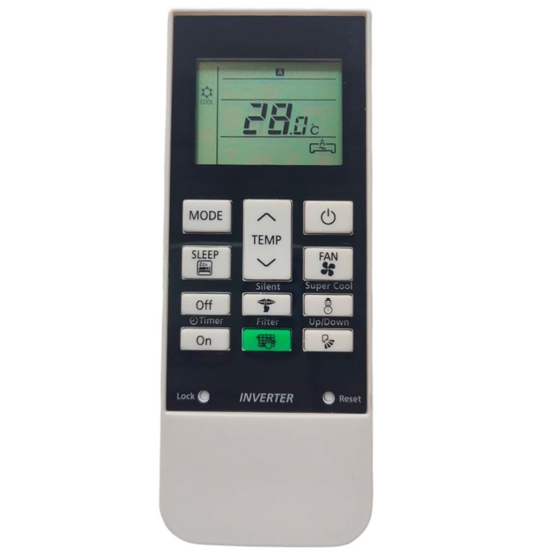Upix AC Remote No. 168D (No Backlight), Compatible/Replacement for Hitachi Inverter AC Remote (Exactly Same Remote Will Only Work) - Image 2