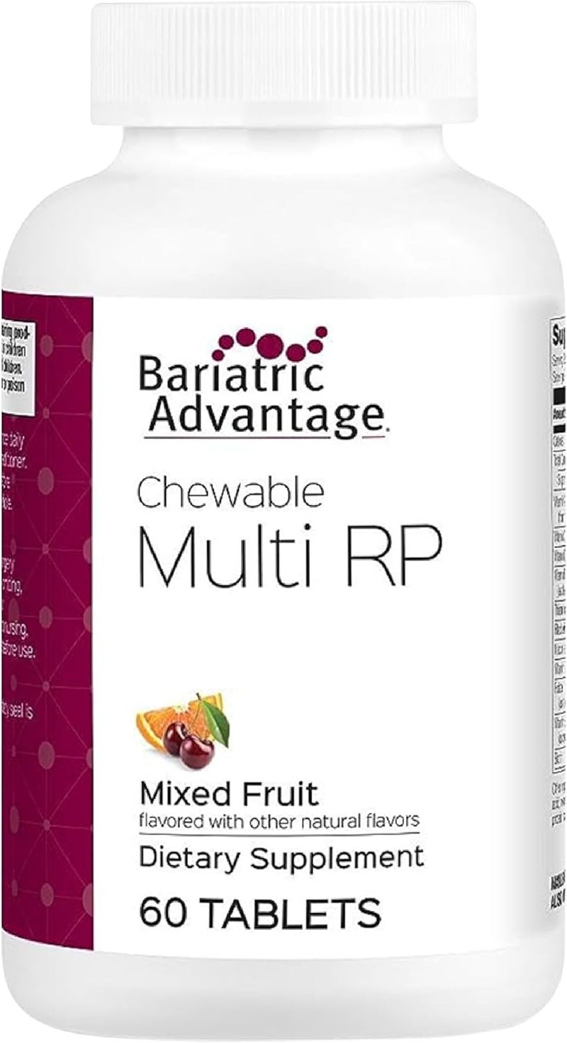 Bariatric Advantage Chewable Multivitamin Tablets for Adults - Mixed Fruit - 60 Count - Image 1