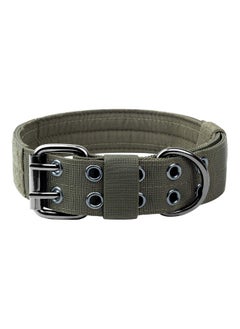 OneTigris OneTigris Military Adjustable Dog Collar with Metal D Ring & Buckle 2 Sizes (Ranger Green, M)  - Image 1