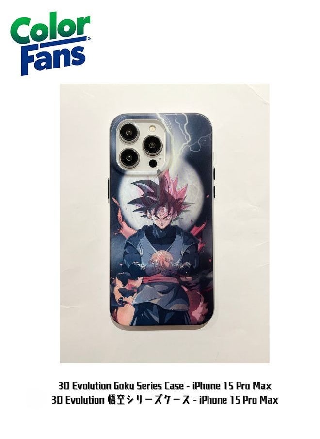 Color Fans - 3D Evolution Goku Series Case - iPhone 15 Pro Max - Image 1