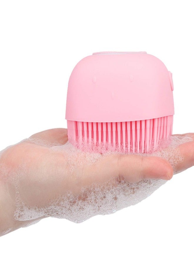 Fayby Slicone Bath Body Brush with Shampoo Dispenser | Soft Bristle Palm Body Massage Shower Body Foot Scrubber Bath Brush for Men & Women (Multicolor) - Image 5