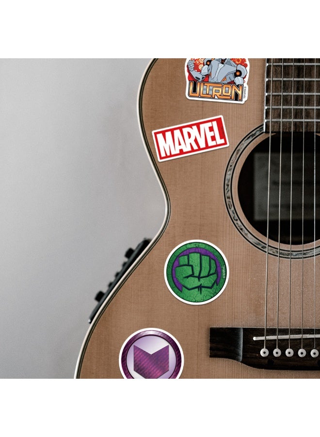 50 جهاز كمبيوتر شخصي مارفل ملصقات الكرتون لزجاجة المياه المراهقة، مقاومة للماء، فينيل ملصق للأطفال الكبار فتاة الكمبيوتر المحمول، التزلج، الهاتف، الجيتار، السفر، الحالة، ديكور الدراجة - Image 2