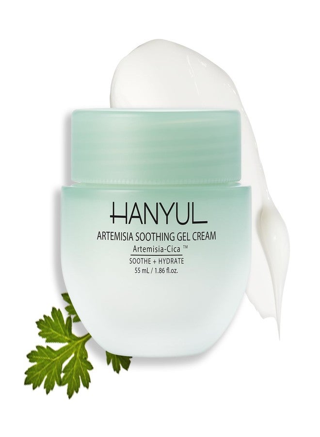 Hanyul Artemisia Soothing Gel Cream Moisturizer with Centella Asiatica and Niacinamide | Calming, Cooling, Hydrating, Vegan, Non-Comedogenic, Suitable for Sensitive & Acne-Prone Skin, 1.86 fl. oz. - Image 1