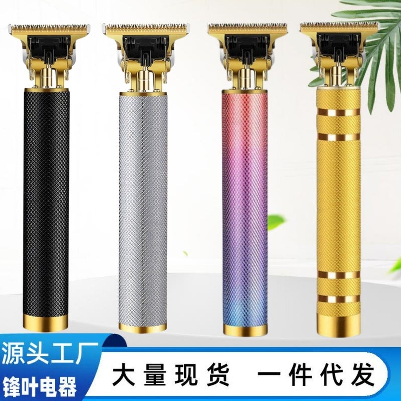 Carving T9 Electric Clippers Usb Direct Charging Household Electric Hair Clipper Oil Head Bald Head Artifact Shaver - Image 2