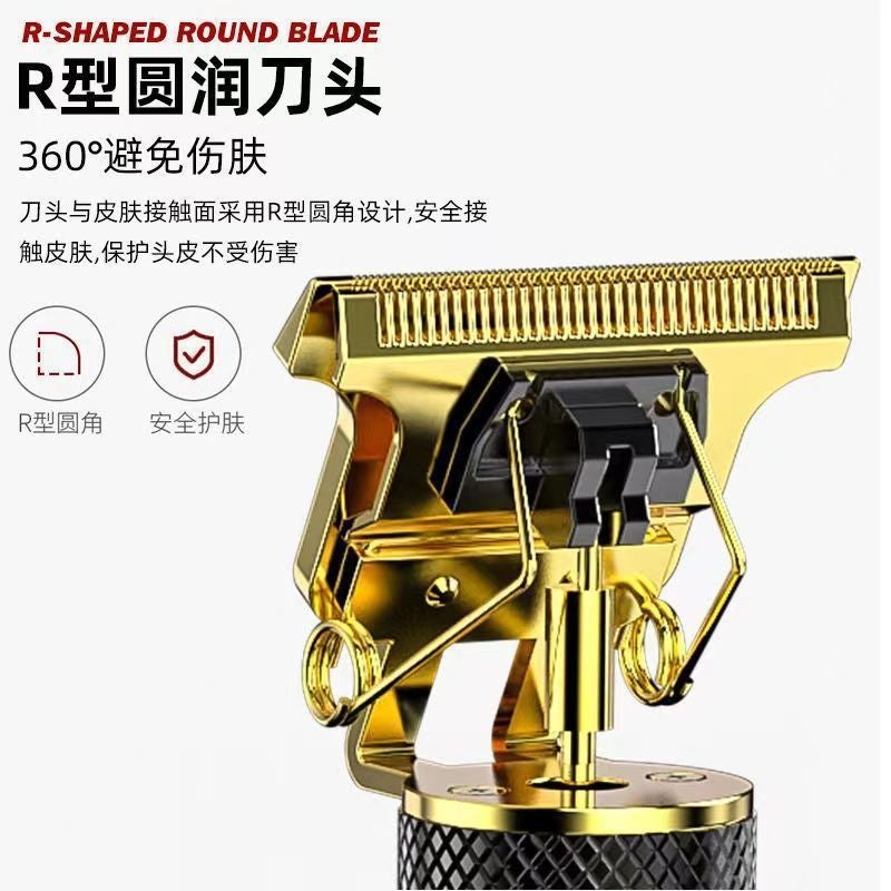 Carving T9 Electric Clippers Usb Direct Charging Household Electric Hair Clipper Oil Head Bald Head Artifact Shaver - Image 5