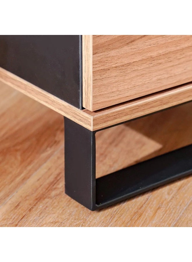 DANUBE HOME Blend Office Desk with 3 Drawers – Modern Workstation Table for Home Office, Study & Computer Setup, Spacious Desktop with Storage Drawers for Organized Workspaces – Brown - Image 3