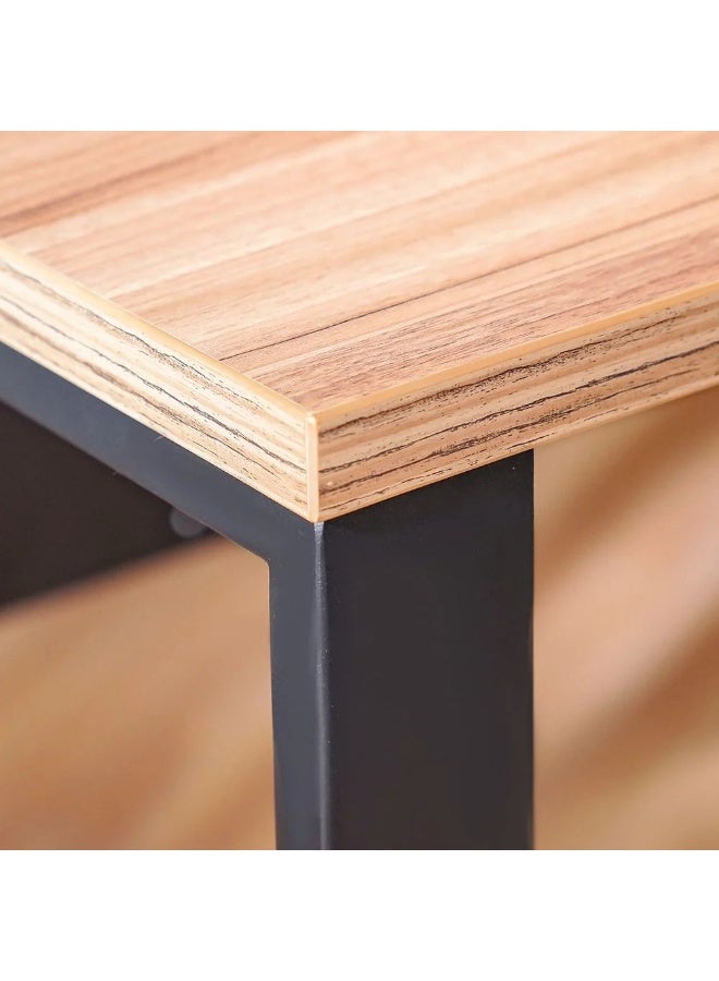 DANUBE HOME Blend Office Desk with 3 Drawers – Modern Workstation Table for Home Office, Study & Computer Setup, Spacious Desktop with Storage Drawers for Organized Workspaces – Brown - Image 4