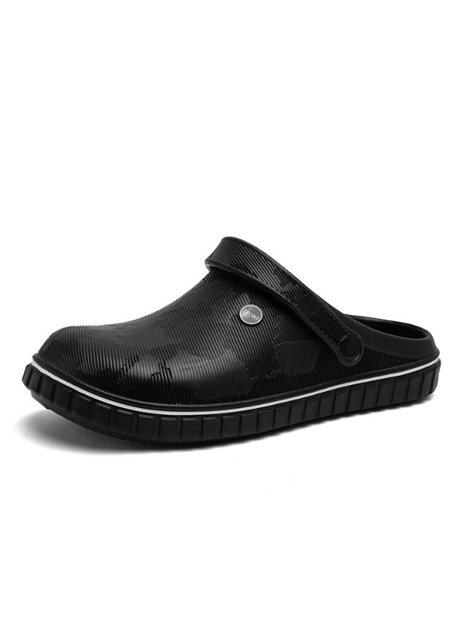 NIBEMINENT أحذية منزلية ناعمة القاع للرجال مضادة للانزلاق للاستخدام اليومي مريحة وقابلة للتنفس - Image 1