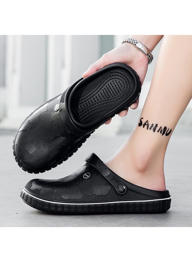 NIBEMINENT أحذية منزلية ناعمة القاع للرجال مضادة للانزلاق للاستخدام اليومي مريحة وقابلة للتنفس - Image 3