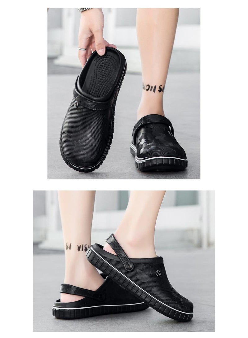 NIBEMINENT أحذية منزلية ناعمة القاع للرجال مضادة للانزلاق للاستخدام اليومي مريحة وقابلة للتنفس - Image 4