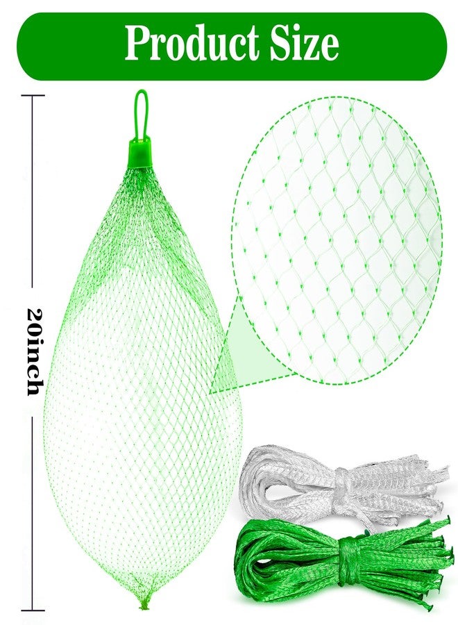RAINFLOW Mesh Produce Bags - 20Inch Mesh Vegetable Bags Onion Storage Bag Net with Loop-Style Closures,Seafood Boil Bag,Storage Fruits Seafood and Other Agricultural Products(50PCS) - Image 3