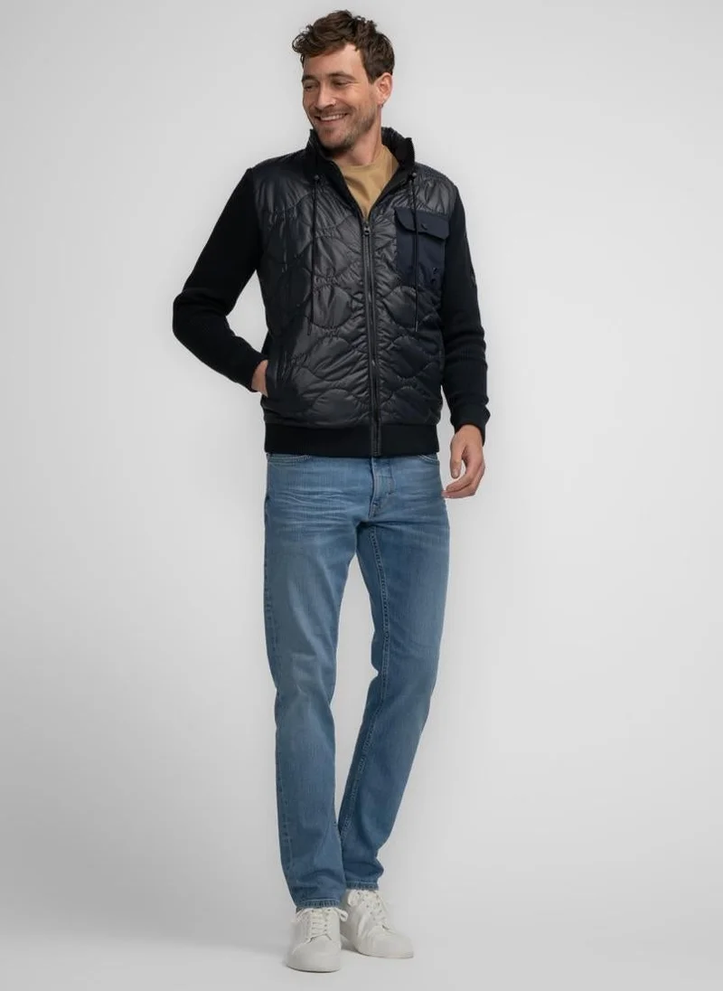 بترول اندستريز كارديجان رجالي بياقة محبوكة