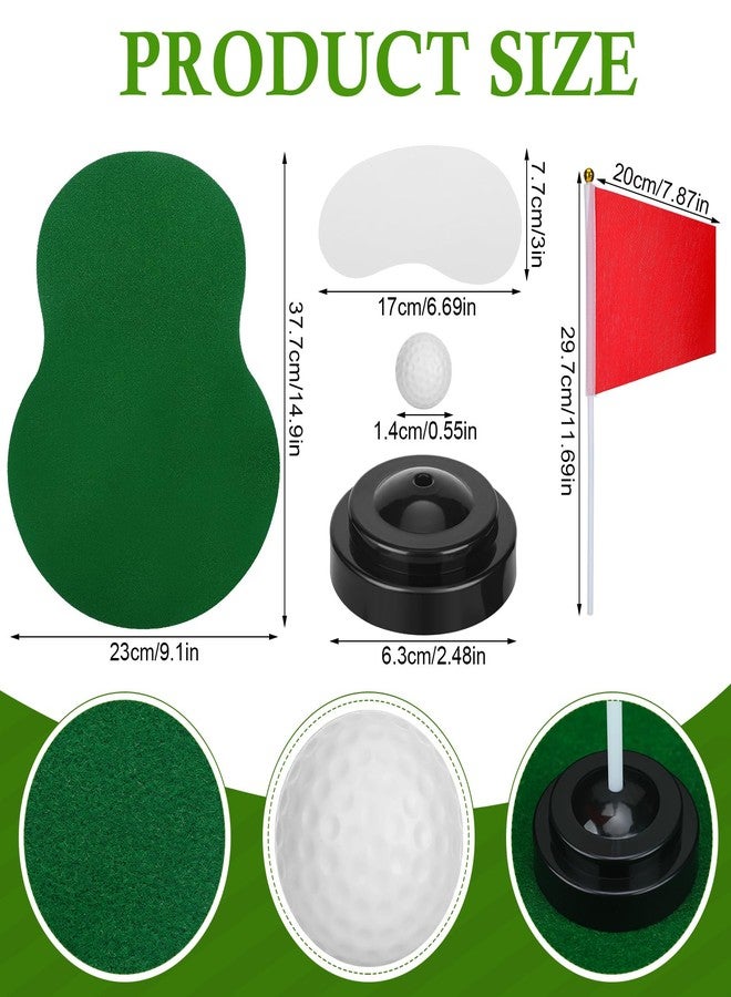Tinideya 4 Set Golf Centerpieces Table Decorations Golf Party Supplies Including Ball Sand Trap Red Flag Plastic Flag Stand for Sport Themed Birthday Party Decor - Image 2