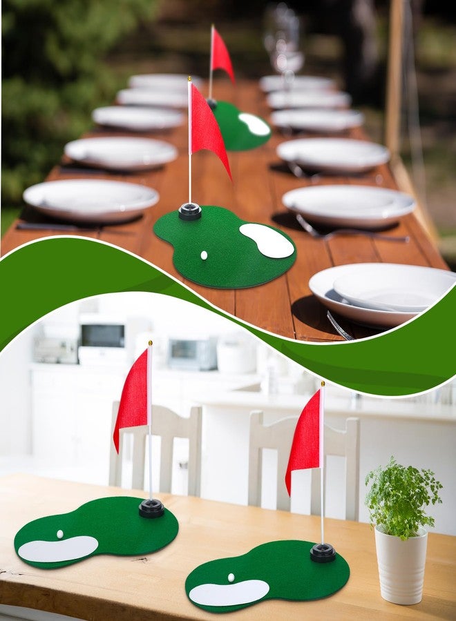 Tinideya 4 Set Golf Centerpieces Table Decorations Golf Party Supplies Including Ball Sand Trap Red Flag Plastic Flag Stand for Sport Themed Birthday Party Decor - Image 5