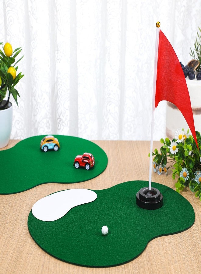 Tinideya 4 Set Golf Centerpieces Table Decorations Golf Party Supplies Including Ball Sand Trap Red Flag Plastic Flag Stand for Sport Themed Birthday Party Decor - Image 3