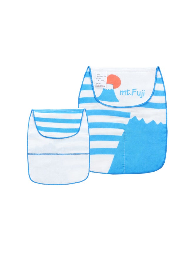 Baby Baby Yarn/velvet Double-sided Wear Sweat-absorbent Towel Towel Gauze Sweat-absorbent Back Towel (one Pack)