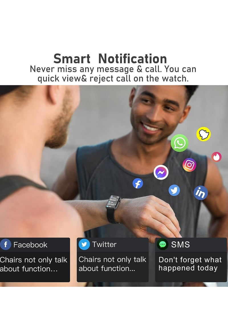 SYOSI Fitness Tracker, Smart Watch with Heart Rate Sleep Monitor,1.57" HD Full Touch Screen Activity Tracker,Pedometer Step Calorie Counter,Waterproof Sports Gift for Women Men Teens - Image 3