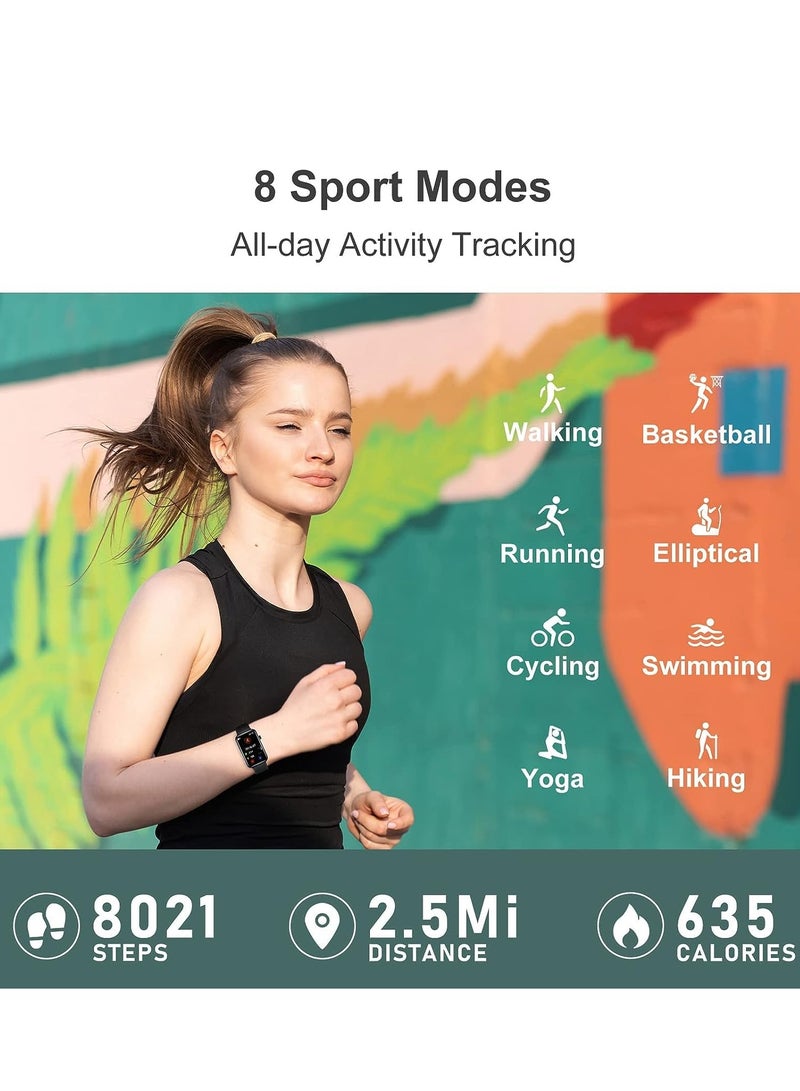 SYOSI Fitness Tracker, Smart Watch with Heart Rate Sleep Monitor,1.57" HD Full Touch Screen Activity Tracker,Pedometer Step Calorie Counter,Waterproof Sports Gift for Women Men Teens - Image 2