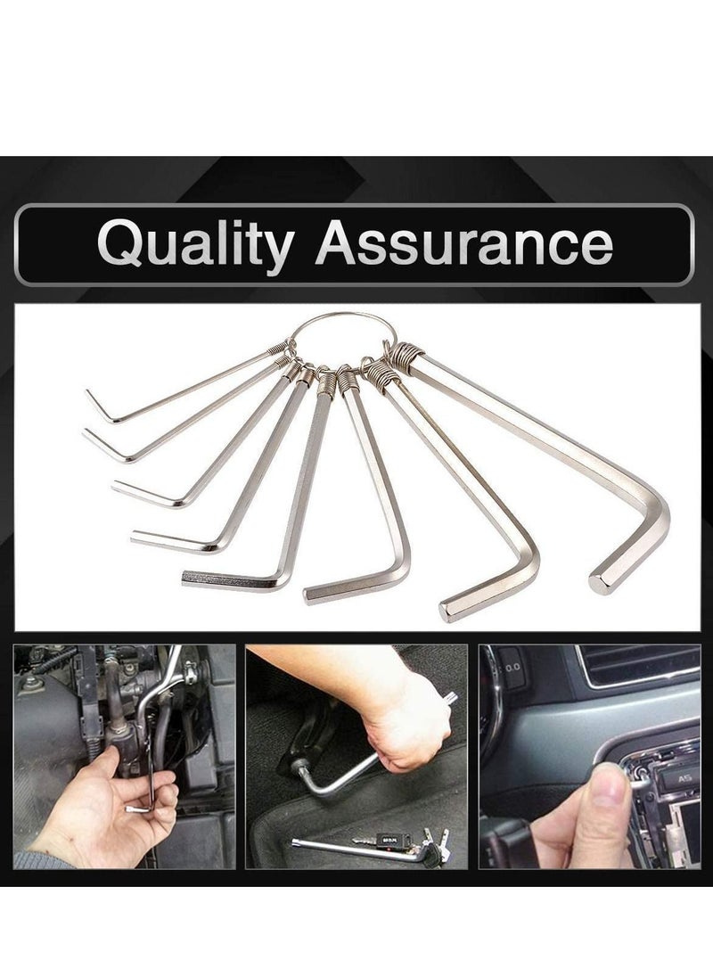 Y&D - Torx Hex Key Allen Star Short Arm Wrench Keys Security End Holes Set of 8 Pieces for Home Maintenance DIY - Image 1