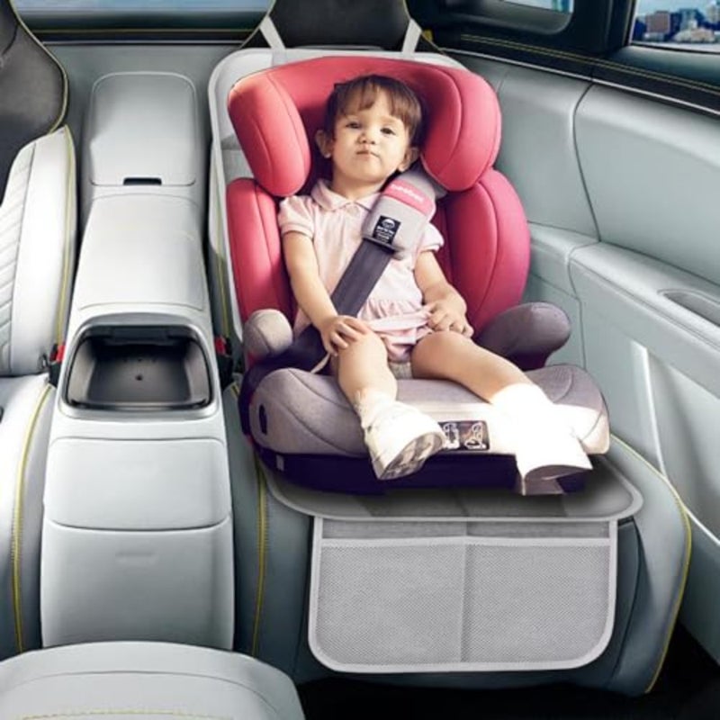 Car Seat Protector for Child Car Seat, Durable 600D Fabric Waterproof Car Seat Cover with Thick Pad Non-Slip Backing No Imprints - Image 3