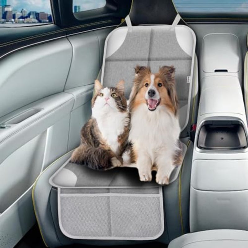 Car Seat Protector for Child Car Seat, Durable 600D Fabric Waterproof Car Seat Cover with Thick Pad Non-Slip Backing No Imprints - Image 5
