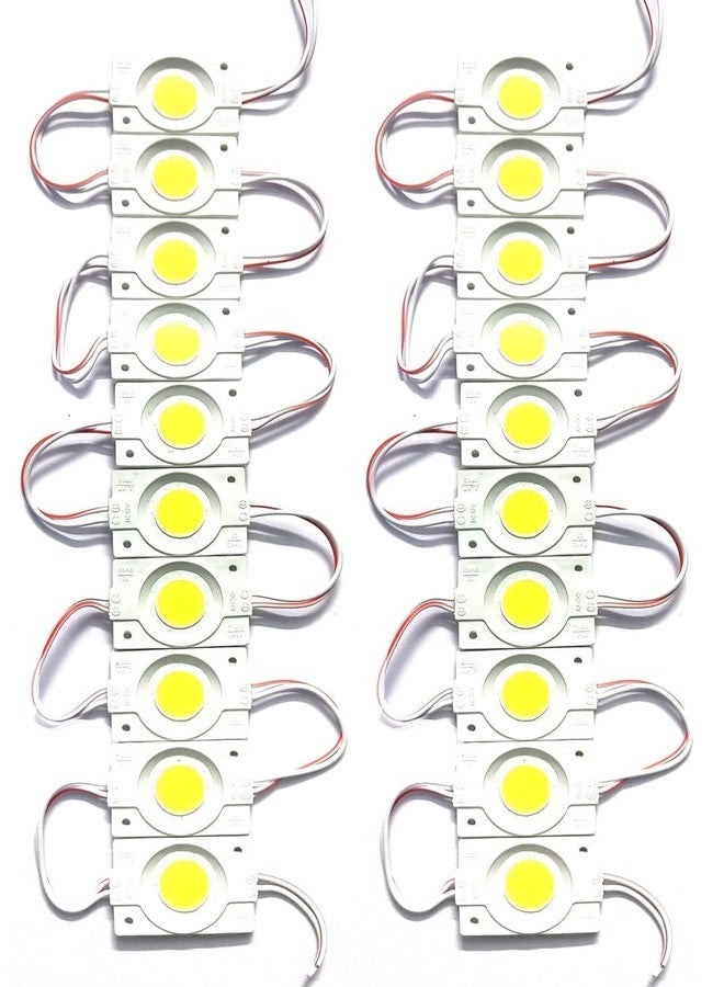 مجموعة Universal Hub Ultimate 12V LED Hobbyist Kit، وحدات 2.4 واط على شكل عملة معدنية و2 واط على شكل كبسولة، متعددة الألوان، لمشاريع العلوم المدرسية والروبوتات والإلكترونيات التي تصنعها بنفسك (20، أبيض بارد، LED على شكل عملة معدنية)