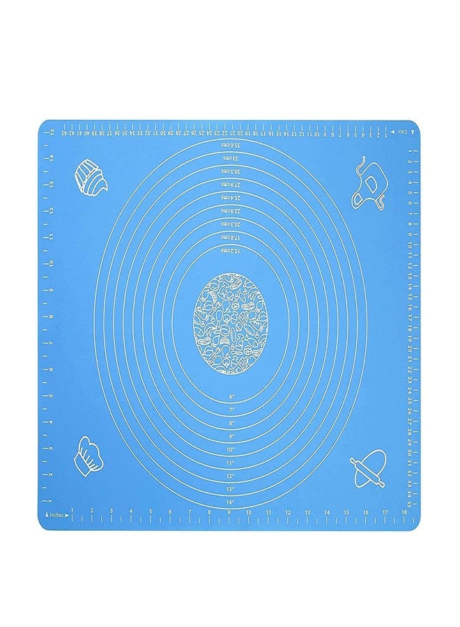 Carrot - Silicone Baking Mat Silicone Chapati Atta Kneading Mat Non-Stick Fondant Rolling Mat Stretchable for Kitchen Roti Chapati (Baking Mat 50 * 40 cm) (Color May Vary, 1) - Image 5