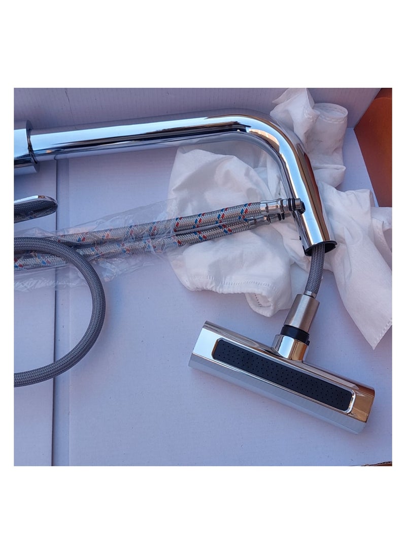 Brass Bathroom Sink Mixer - 2K Multi-Angle Spray with Foam Spray Mode, Push Mode - Image 4