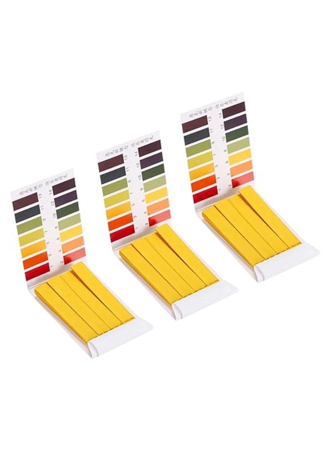 3 pack pH Test Paper,pH 1-14 Litmus Paper for Soil,Pet Food ＆ Diet pH Test,Paper Litmus Test Paper,Acid Alkaline Paper Kit for Testing Soil,pH Extensive Test Paper for Water Soil - Image 1