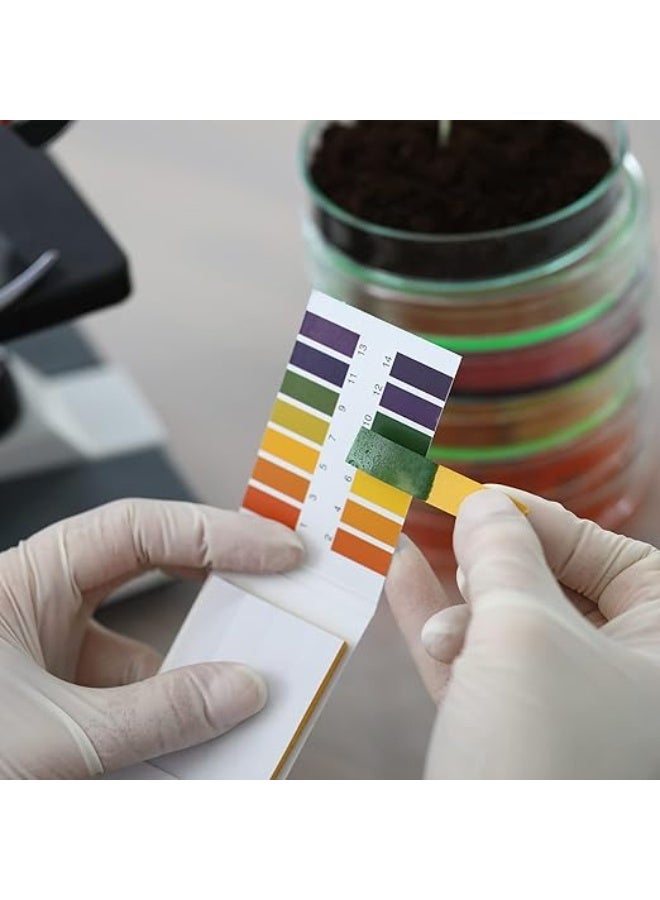 3 pack pH Test Paper,pH 1-14 Litmus Paper for Soil,Pet Food ＆ Diet pH Test,Paper Litmus Test Paper,Acid Alkaline Paper Kit for Testing Soil,pH Extensive Test Paper for Water Soil - Image 3