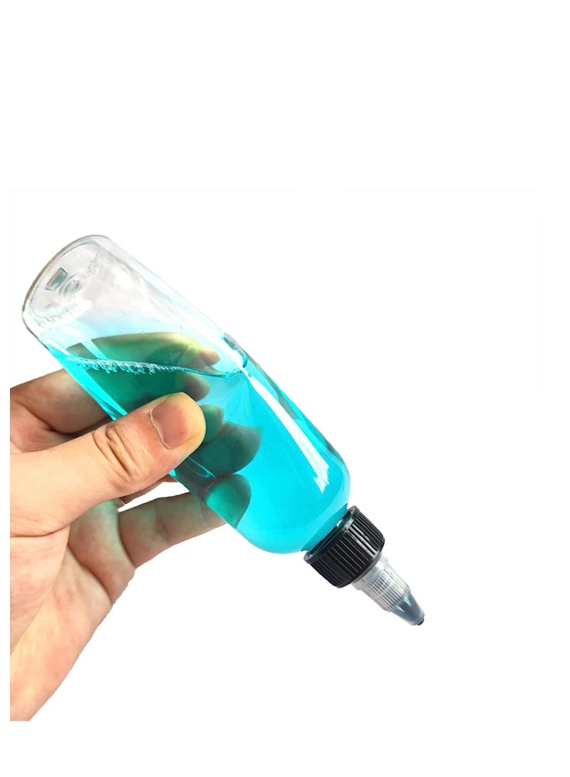 32PCS 4oz Plastic Squeeze Bottles Clear Dispensing Bottles with Twist Top Cap Twist Top Squeeze Bottles Empty Squeeze Bottles for Crafts Kitchen Household - Image 5
