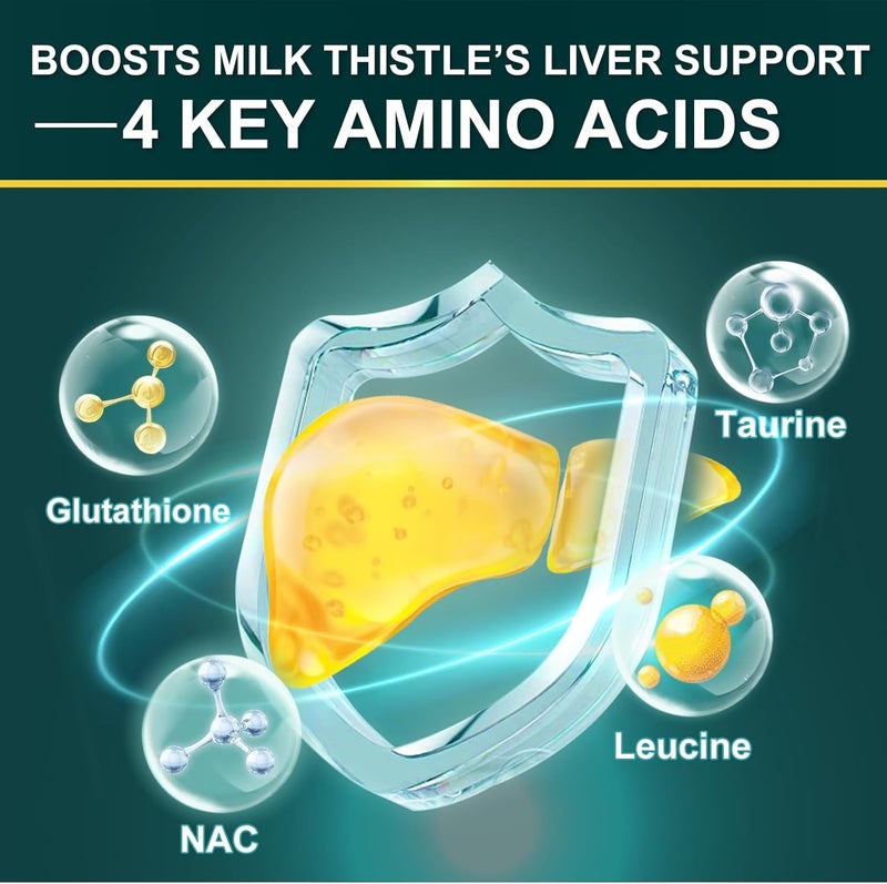 ZEBORA Milk Thistle Supplement for Liver Cleanse Detox  Repair Liver Supplement with 450 mg Milk Thistle Extract 80 Silymarin for Liver Support and Health GMOFree 120 Veggie Capsules 60 DaySupply - Image 5